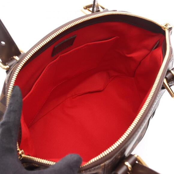 LOUIS VUITTON Authentic Brown Damier Leather Shoulder Bag - Picture 4 of 8